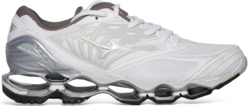 Mizuno Wave Prophecy LS Sneakers in Wit Zilver White Heren