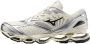 Mizuno Wave Prophecy Off White Black Silver White Unisex - Thumbnail 1