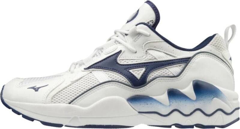 Mizuno Wave Rider 1 Blue Depths Wit Heren