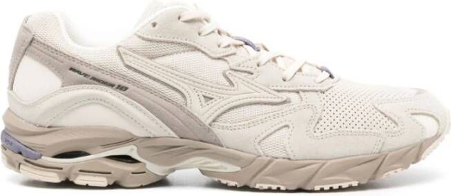 Mizuno Wave Rider 10 Hardloopschoenen Beige Heren