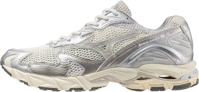 Mizuno Wave Rider 10 Wit Zilver Schoenen Multicolor Heren