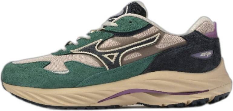 MIZUNO Lage Sneakers Wave Rider B Maat: 45 Materiaal: Suède Kleur: Multi