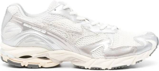 Mizuno Wave Rider Snow White Schoen Gray Heren