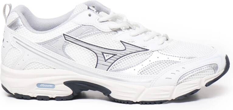 Mizuno Witte Sneakers met Logo Detail White Heren