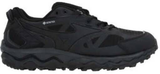 Mizuno Zwarte lage sneakers met rubberen details Black Heren