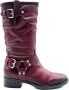 MJUS Bordeaux Laarzen Tronchetto Model Red Dames - Thumbnail 1