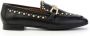 MJUS Gestikte Loafer met Gouden Studs Black Dames - Thumbnail 1