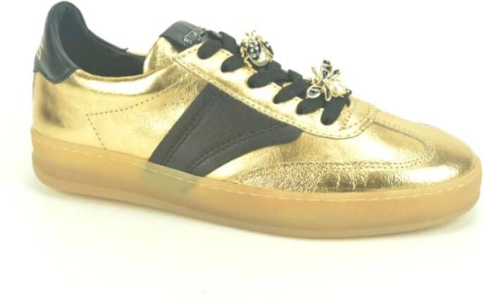 MJUS Goud Zwart Sneaker Yellow Dames