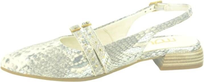 MJUS Grijs Print Dubbele Gesp Sandalen Beige Dames