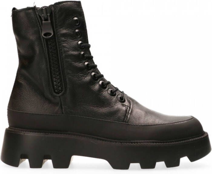 MJUS Lace Up Boots Zwart Dames