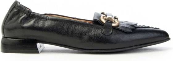 MJUS Loafer met franje en gesp Black Dames