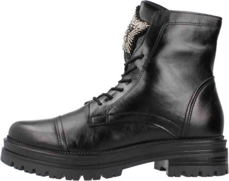 MJUS Stijlvolle Lace-up Laarzen Black Dames