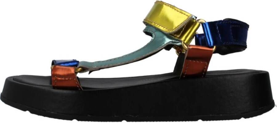 MJUS Velcro Platte Sandalen Multicolor Dames