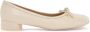 MM6 Maison Margiela Anatomische ballerinaflats met strikdetail Beige Dames - Thumbnail 1