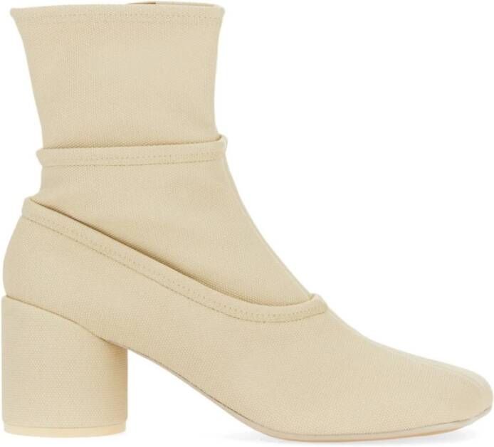 MM6 Maison Margiela Anatomische Biker Haklaarzen Beige Dames