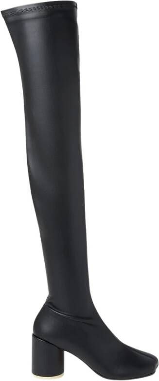 MM6 Maison Margiela Anatomische dijlaarzen Black Dames