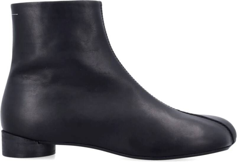 MM6 Maison Margiela Anatomische Platte Enkellaars Black Heren