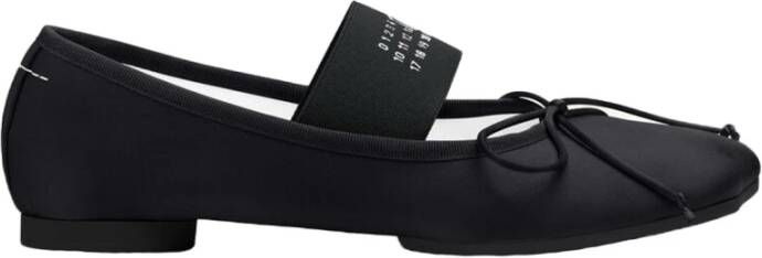 MM6 Maison Margiela Banddetail Ballerina Flats Black Dames