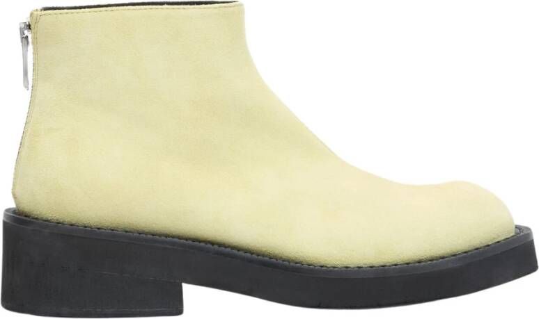 MM6 Maison Margiela Suède enkellaarsjes Green Heren