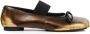 MM6 Maison Margiela Bruine Ballerina's met Boogdetail Brown Dames - Thumbnail 1