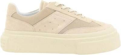 MM6 Maison Margiela Chunky Mesh Sneakers met Verhoogde Zool Beige Heren