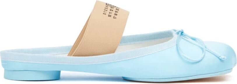 MM6 Maison Margiela Klassieke Ciabatta Stijl Loafers Blue Dames