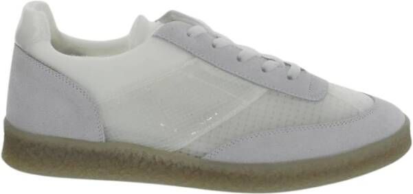 MM6 Maison Margiela Leren Court Sneakers White Heren