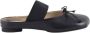 MM6 Maison Margiela Nappa Leren Strik Detail Platte Schoenen Black Dames - Thumbnail 10