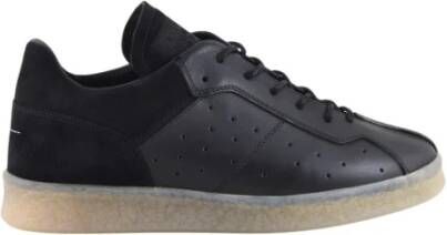 MM6 Maison Margiela Leren Sneakers met Rubberen Zool Black Heren