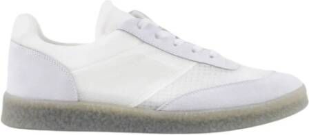 MM6 Maison Margiela Leren Court Sneakers White Heren