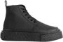 MM6 Maison Margiela Leren Veterschoenen Enkelhoogte Black Dames - Thumbnail 1