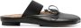 MM6 Maison Margiela Nappa Leren Strik Detail Platte Schoenen Black Dames - Thumbnail 5