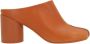 MM6 Maison Margiela Oranje leren muil sandalen Orange Dames - Thumbnail 1