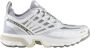 MM6 Maison Margiela Zilveren Synthetische Sneakers Ronde Neus Gray Heren - Thumbnail 1