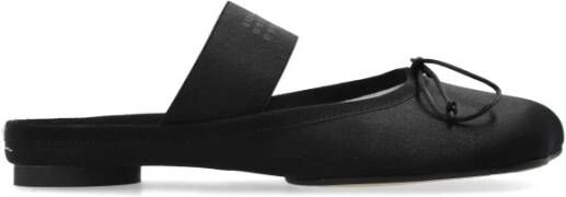 MM6 Maison Margiela Slippers met bedrukt logo Black Dames