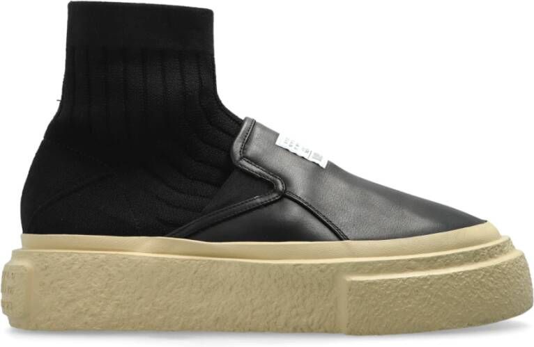 MM6 Maison Margiela Sneakers met sok Black Heren