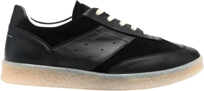 MM6 Maison Margiela Zwarte Sneakers met Paneeldesign Zwart Heren