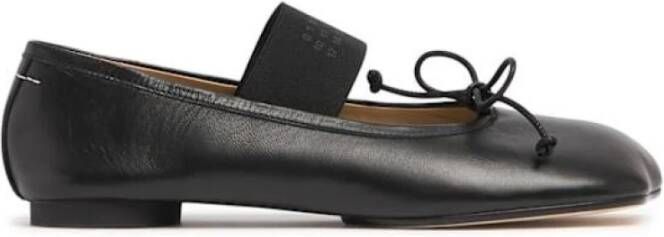 MM6 Maison Margiela Zwarte Anatomische Ballet Flats Black Dames