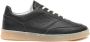 MM6 Maison Margiela Zwarte Korrelige Leren Panel Sneakers Black Heren - Thumbnail 1