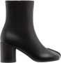 MM6 Maison Margiela Zwarte Stitch-out Enkellaarzen Black Dames - Thumbnail 1