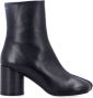 MM6 Maison Margiela Zwarte Tabi Enkellaarzen met Rits Black Dames - Thumbnail 1