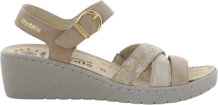 Mobils Dames Schoenen Goud Pietra Z24 Beige Dames