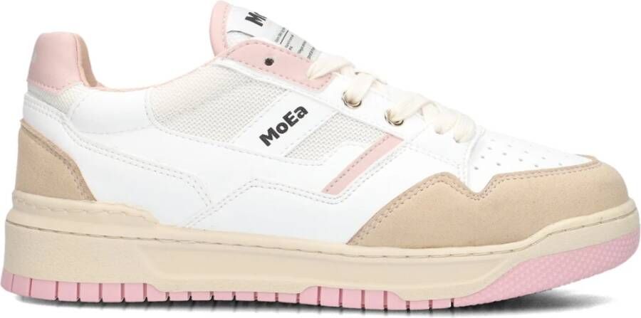 MoEa Sneakers Dames -basgn Maat: 39 Materiaal: Vegan Kleur: Wit