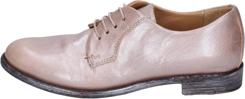 Moma Elegante Leren Damesschoenen Beige Dames