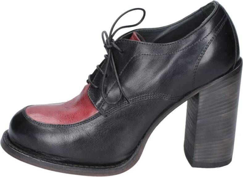 Moma Elegante Leren Damesschoenen Black Dames