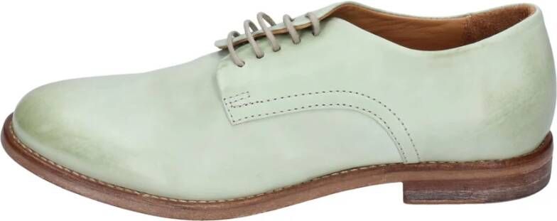 Moma Elegante Leren Damesschoenen Green Dames