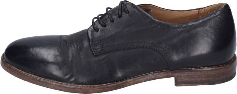 Moma Elegante Leren Schoenen voor Vrouwen Black Dames