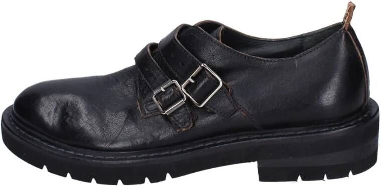 Moma Elegante Leren Schoenen voor Vrouwen Black Dames