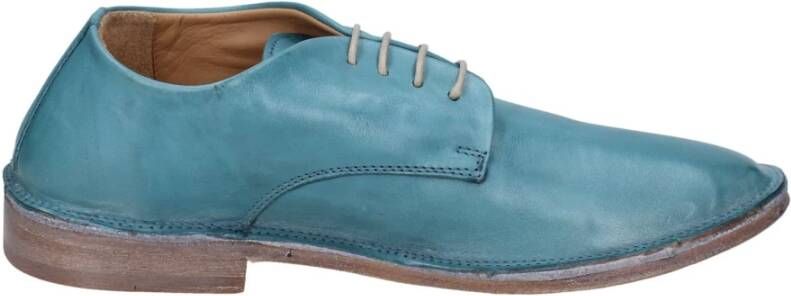 Moma Elegante Leren Schoenen voor Vrouwen Blue Dames