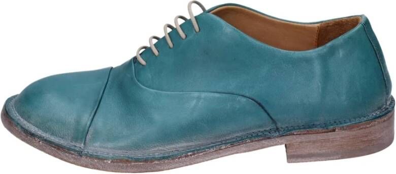 Moma Elegante Leren Schoenen voor Vrouwen Green Dames